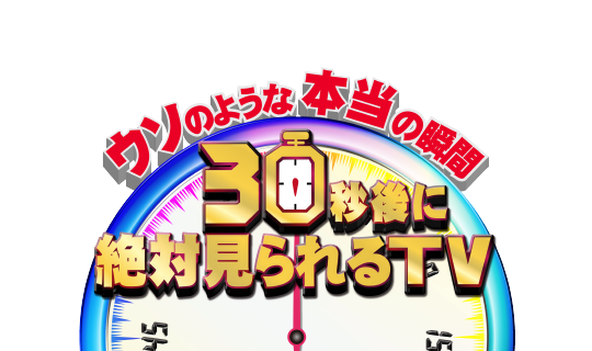 ウソのような本当の瞬間<br />
30秒後に絶対見られるTV